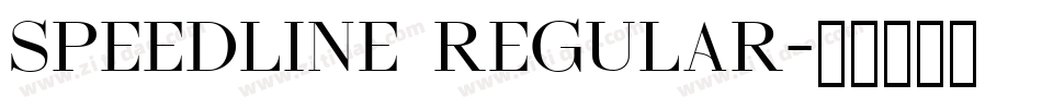 Speedline Regular字体转换